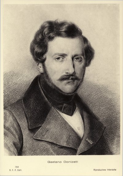 غايتانو دونيزيتي ، مؤلف موسيقي إيطالي (1797-1848) بواسطة المدرسة الايطالية