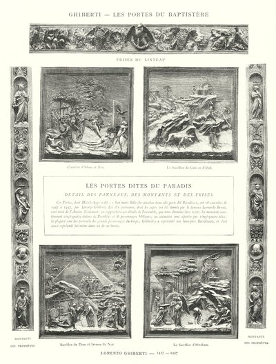 Ghiberti، Les Portes du Baptistere، Lorenzo Ghiberti بواسطة المدرسة الايطالية