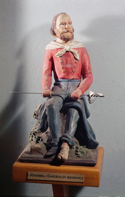 جوزيبي غاريبالدي (1807-82) ، c.1860 (الطين المطلي) بواسطة المدرسة الايطالية