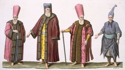 رئيس حاجز الحريم ، كابتن حريم أوشرز ، حريم أوشر وبيج بوي ، اللوحة 3 من الجزء الثالث ، المجلد الأول من تاريخ الأمم ، منقوش بواسطة V. Raineri (aquatint) بواسطة المدرسة الايطالية