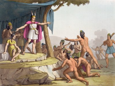 جمع مانكو كاباك والملكة ماما أوكلو المتوحشين ، 1820 بواسطة المدرسة الايطالية