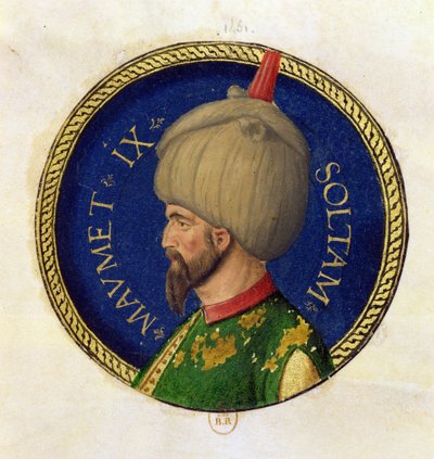 دعا محمد الثاني (1432-81) الفاتح الفاتح بواسطة المدرسة الايطالية