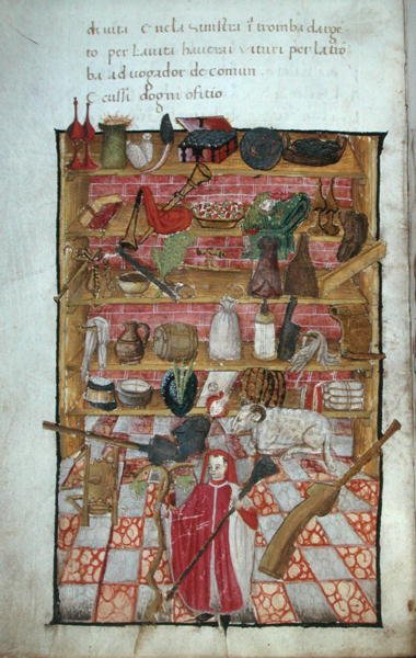 Ms.3368 Miniature from 'Di Artificial Memoria' (ورق) بواسطة المدرسة الايطالية