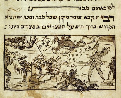 Ms.CA2795 شياطين تنتشر الضربات في العالم ، من قصة الشعب اليهودي بواسطة المدرسة الايطالية