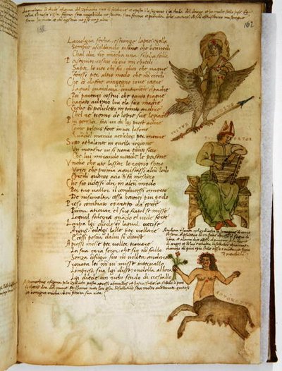 Ms Ital 483 P.4.7 f.162r الأبراج ، من 