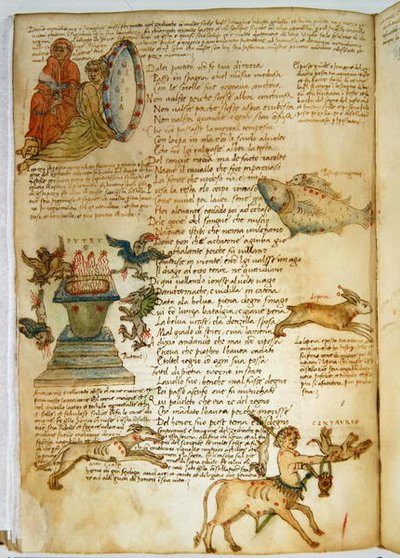 Ms Ital 483 P.4.7 f.162v الأبراج ، من 