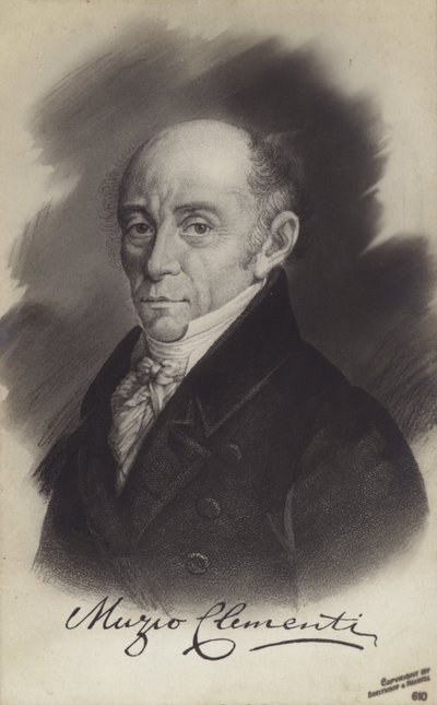 مورزو كليمنتي ، ملحن إيطالي ، عازف بيانو ، موصل ، ناشر موسيقى وصانع بيانو (1752-1832) بواسطة المدرسة الايطالية