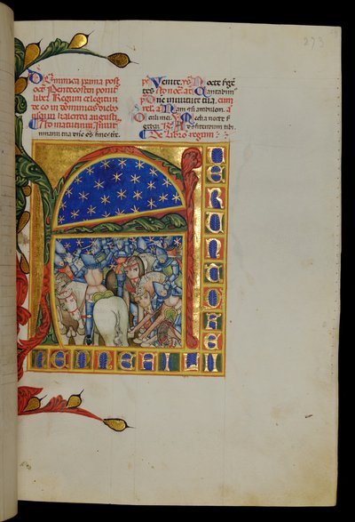 مشهد معركة العهد القديم بواسطة المدرسة الايطالية