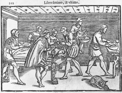 Plate depicting trepanning of skull بواسطة المدرسة الايطالية