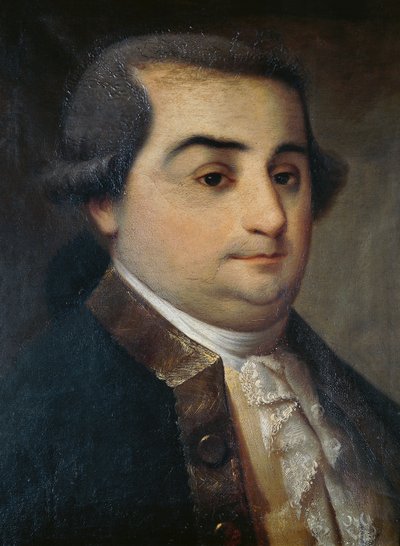 Portrait of Cesare Beccaria (1738-1794), Italian jurist, philosopher, and politician, painting by an unknown Lombard artist بواسطة المدرسة الايطالية