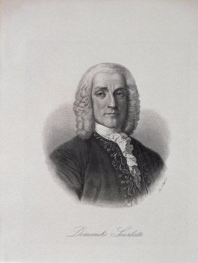 صورة دومينيكو سكارلاتي (1686-1757) بواسطة المدرسة الايطالية
