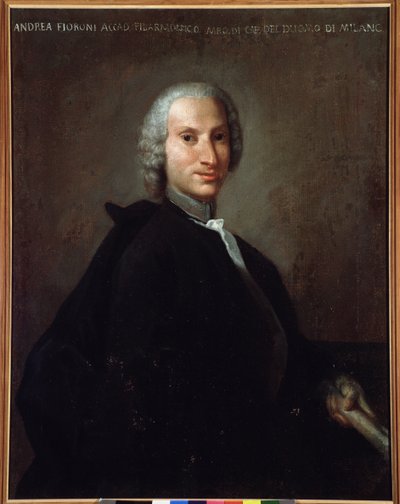 صورة جياناندريا فيوروني (1716-1778) ، ملحن إيطالي بواسطة المدرسة الايطالية