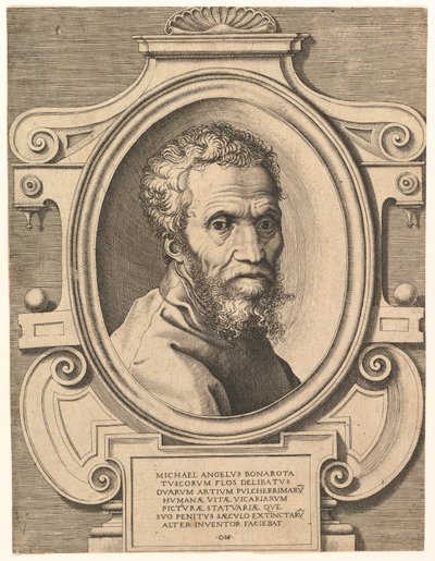 صورة مايكل أنجلو ، حانة. C1564. بواسطة المدرسة الايطالية