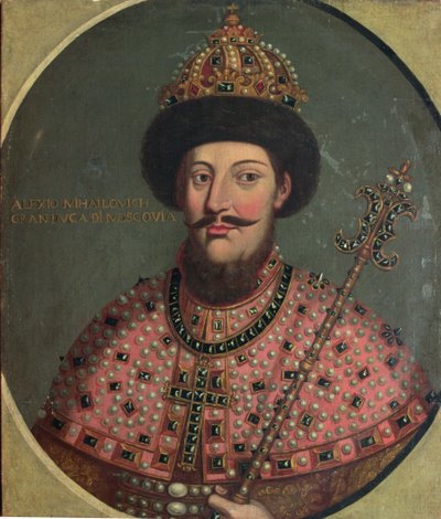 صورة القيصر أليكسي ميخائيلوفيتش (1629-76) بواسطة Italian School