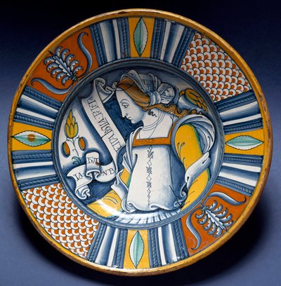 صورة لسيدة شابة لوحة خزفية أنتجت في ديروتا بإيطاليا. 1520 حول فلورنسا ، Museo Nazionale del Bargello - صورة لسيدة شابة. صفيحة خزفية من ديروتا بإيطاليا. حوالي 1520. المتحف الوطني بارجيلو ، فلورنسا ، إيطاليا بواسطة المدرسة الايطالية