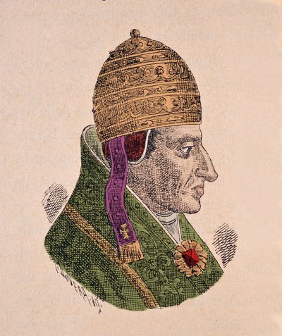 صورة للمضاد ألكسندر الخامس (ألكسندر أو أليساندرو) (1409-1410) بواسطة المدرسة الايطالية