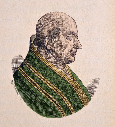 صورة للبابا كليمنت الثالث (كليمنتي أو كليمنس) (1187-1191) بواسطة المدرسة الايطالية