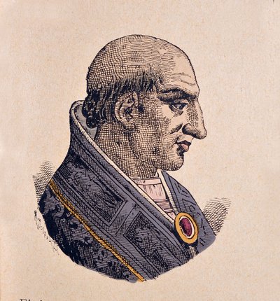 صورة للبابا كليمنت الخامس (كليمنتي أو كليمنس) (1305-1314) بواسطة المدرسة الايطالية