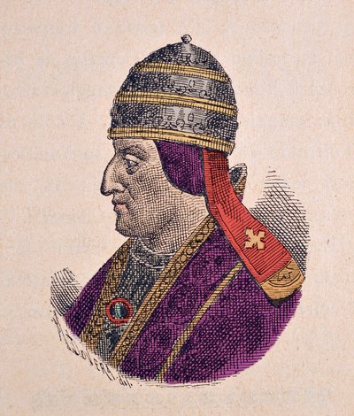 صورة للبابا يوجين الرابع (أوجينيو ، أوجينيوس) (1431-1447) بواسطة المدرسة الايطالية