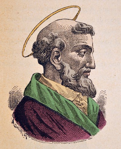 صورة للبابا هيجين (إيجينو أو هيجينوس) (136 / 138-142) بواسطة المدرسة الايطالية
