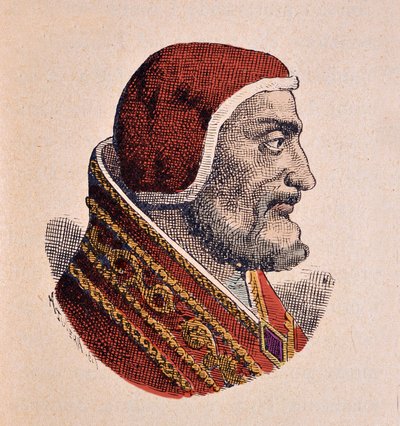 صورة البابا يوحنا الحادي والعشرون (جيوفاني ، إيوانس) (1276-1277)) بواسطة المدرسة الايطالية