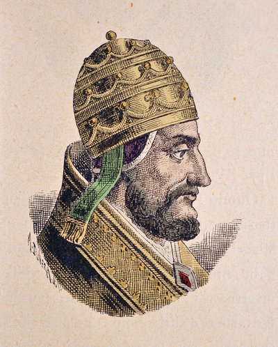 صورة البابا مارتن الرابع (مارتينوس الرابع أو مارتينو) (1281-1285) بواسطة المدرسة الايطالية