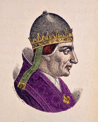 صورة للبابا أوربان الخامس (أوربان أو أوربانوس أو أوربانو) (1362-1370) بواسطة المدرسة الايطالية