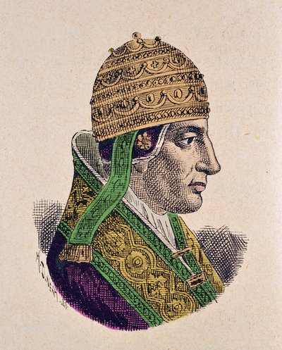 صورة للبابا القديس سلستين 5 (سلستين أو سلستين أو سلستين) (1294) بواسطة المدرسة الايطالية