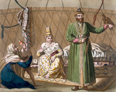 أمير ورئيس دولة شعب قيرغيز ، 1820s-30s بواسطة المدرسة الايطالية