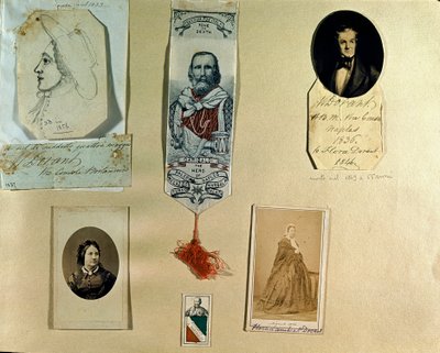 Risorgimento: لوحة مجمعة حول الوطني الإيطالي جوزيبي غاريبالدي (1807-1882). روما ، متحف Risorgimento بواسطة المدرسة الايطالية