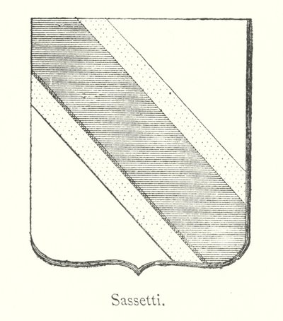 Sassetti (engraving) بواسطة المدرسة الايطالية