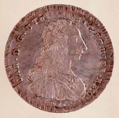 بياسترا الفضي من نابولي: عهد كارلو الثالث ملك إسبانيا (تشارلز الثالث) (1716-1788) وصورة شخصية. 1750. ديم. 4 سم نابولي ، المتحف الأثري بواسطة المدرسة الايطالية