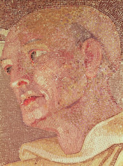 القديس برنارد من كليرفو (1090-1153) من سرداب القديس بطرس (فسيفساء) (التفاصيل) بواسطة المدرسة الايطالية