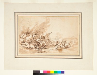 رحلة كلويليا ورفاقها ، 1650-1700 بواسطة المدرسة الايطالية