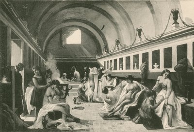 Frigidarium of Womans in Stabian Baths ، كما كانت (الحفر) بواسطة المدرسة الايطالية