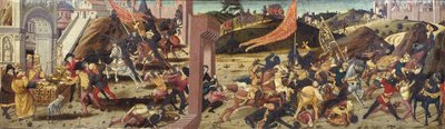 موريللي كاسون يصور الغال الذين هزمهم ماركوس فوريوس كاميلوس (اللوحة الرئيسية) بواسطة المدرسة الايطالية
