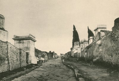شارع المقابر كما هو (الحفر) بواسطة المدرسة الايطالية