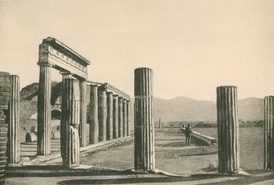 المنتدى الثلاثي كما هو (الحفر) بواسطة المدرسة الايطالية