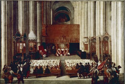The World Council of Trent (oil on canvas بواسطة المدرسة الايطالية