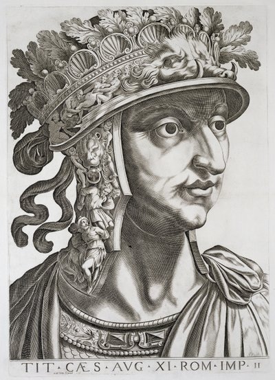 تيطس قيصر (39-81 م) ، 1596 بواسطة المدرسة الايطالية