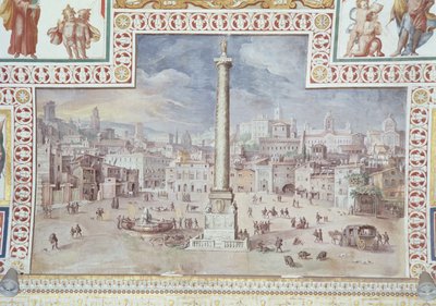 عمود Trajans ، منتدى Trajans ، روما بواسطة المدرسة الايطالية