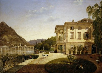 Villa La Roda in Blevio, on Lake Como (owned by Giuditta Pasta from 1827, now destroyed) بواسطة المدرسة الايطالية