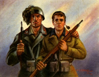 الحرب العالمية الثانية: كتيبة المتطوعين الإيطاليين الشباب الفاشيين المتطوعين بواسطة المدرسة الايطالية