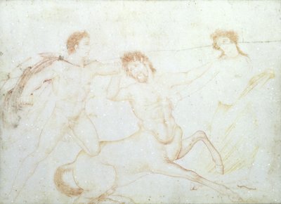 وفاة القنطور ، ربما Eurytus و Pirithous ، Herculaneum (طلاء مغلف على الرخام) بواسطة المدرسة الإيطالية المدرسة الإيطالية