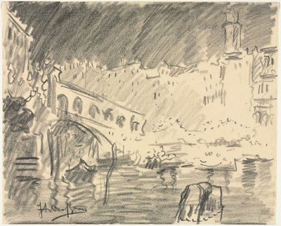 جسر ريالتو بواسطة Italico Brass