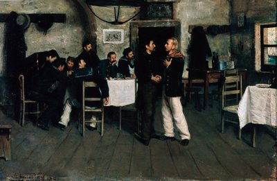 اجتماع جوزيبي غاريبالدي (1807-1882) وجيوفاني باتيستا كونيو (1809-1875) في تاغانروغ ، ميناء على البحر الأسود عام 1833 ، بقلم إيتالو نونيس فايس (1860-1932) بواسطة إيتالو نونيس فايس