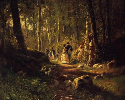 المشي في غابة ، 1869 بواسطة Ivan Ivanovich Shishkin