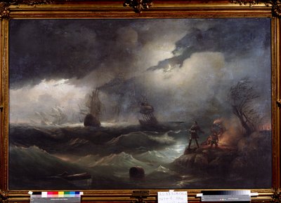 بيتر الأول (أو العظيم بواسطة إيفان كونستانتينوفيتش أيفازوسكي