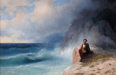 ألكسندر بوشكين على البحر الأسود ، 1868. بواسطة إيفان كونستانتينوفيتش أيفازوفسكي