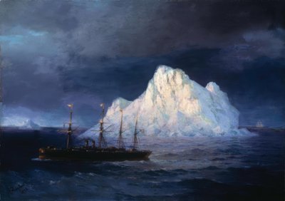 IKAiwasowski ، Damfschiff bei Eisberg - painting ، 1894 بواسطة إيفان كونستانتينوفيتش أيفازوفسكي